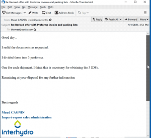 Interhydro Email Virus
