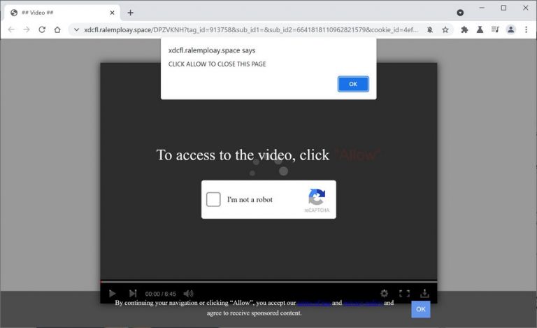 How To Remove Ralemploay.space Pop-up Ads - Malware Guide