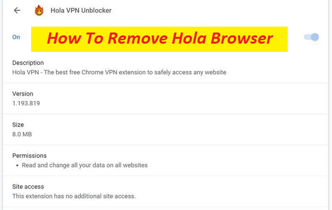 How To Remove Hola Browser - Malware Guide