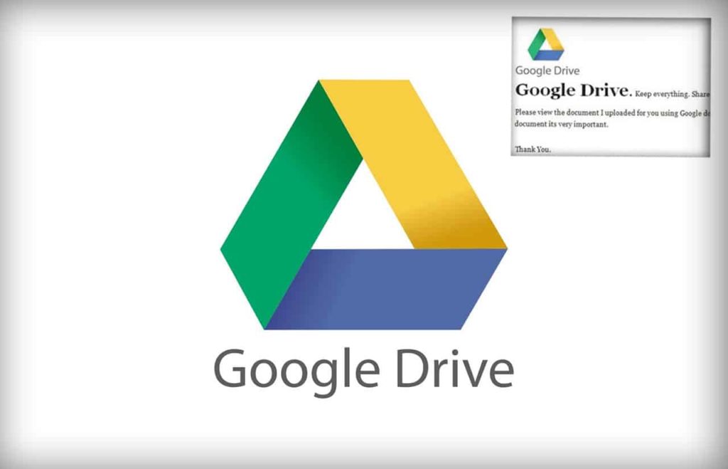 Fake Google Drive extension