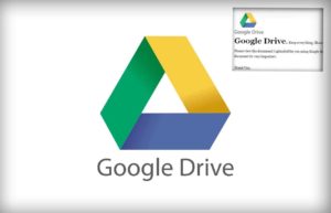 Fake Google Drive extension